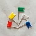 thumbnail image 4 of 100Pcs 5 Colors Map Flag Push Tacks for School Home Office, 4 of 8