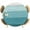 Turquoise, variant on Elastic Fitted Round Tablecloth, Brown Beige Ombre Waterproof Stretch Table Cover for 36"-44" Tables, Farmhouse Vintage Wooden Striped Washable Outdoor Tablecloths for Patio, Picnic, Camping