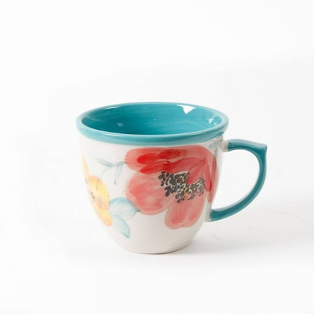 The Pioneer Woman Vintage Bloom 4 Piece 16 Ounce Coffee Cup Set, White The Pioneer Woman Vintage Bloom 4 Piece 16 Ounce Coffee Cup Set, White
