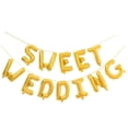 thumbnail image 2 of 1 SWEET WEDDING Pancarta Dulce Adornos para Atractiva Elegante Oro, 2 of 7
