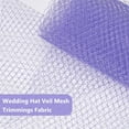 thumbnail image 4 of 3.28Yards Veil Mesh Fabric 10inch Wide Net Mesh Fabric Birdcage Bridal Veil for Wedding Veil Wedding Hat Decorating, 4 of 9