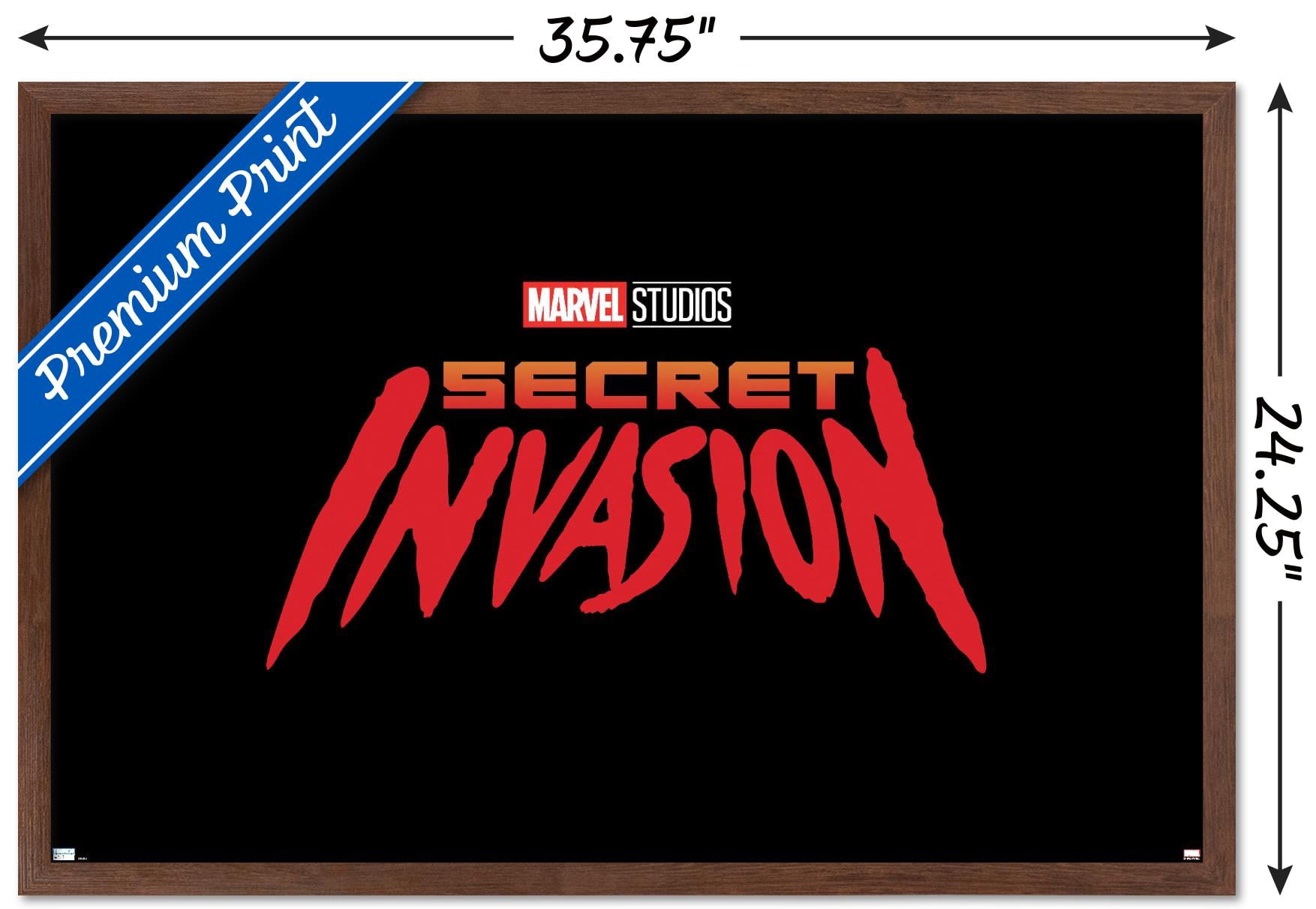 Marvel Secret Invasion - Logo Wall Poster, 22.375" x 34", Framed