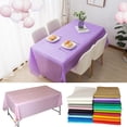 thumbnail image 5 of 1 mantel reutilizable de 137 x 183 cm, sin BPA, de plástico, para mesa de comedor, fiestas, picnic, camping, manteles desechables, 5 of 5