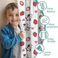 thumbnail image 3 of Blackout Kids Curtains,White Cow Strawberry Heart Pattern Childrens Insulated Curtains Set Of 2,Bedroom Essentials,Toddler Room Decor 42x84in(106x213cm), 3 of 5