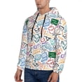 thumbnail image 3 of Fotbe Men's Hoodie with Back To School Pattern - Kangaroo Pocket Pullover Hooded Sweatshirt, Perfect for Daily Wear, Travel, and Home-Medium, 3 of 7