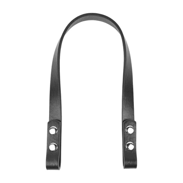 de material cuero negro con correa de cadena para hombro cruzado, de mano, de mano, longitud de repuesto de 40 cm
