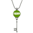 thumbnail image 1 of Insect Harm Fear Animal Centipede Pendant Vintage Necklace Silver Key Jewelry, 1 of 3