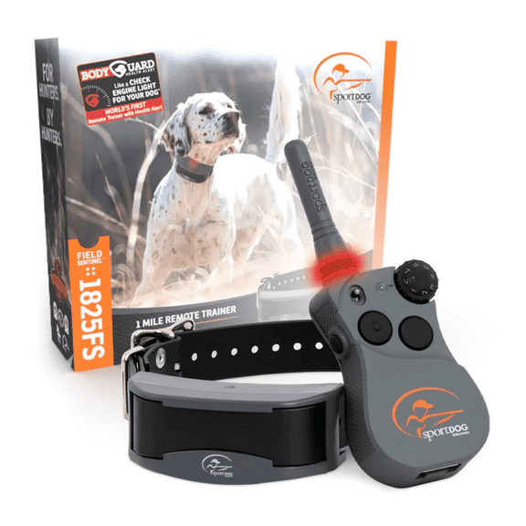 SportDOG FieldSentinel 1825 Remote Dog Training Collar w/ BodyGuard Health Alerts – 1 Mile Range