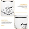 thumbnail image 3 of Phenofice Countertop Kitchen Compost Bin White Iron Trash Can with Lid for Food Waste, 3 of 8