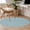 Haze Blue, variant on Round Area Rugs Collection 3 Ft, Vintage Haze Blue Non-Slip Residential Carpet, Farmhouse Retro Solid Color Linen Texture Indoor Crawling Mats Doormat Runner Rugs Play Mat for Bedroom