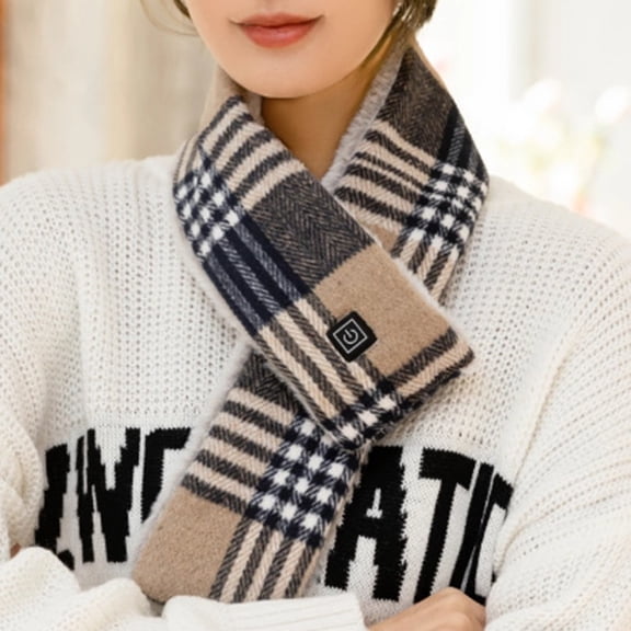 Clearance! Feledorashia Womens Scarves USB Charging Smart Heating Scarf Winter Warm Windproof Heated Scarf Winter Accessories