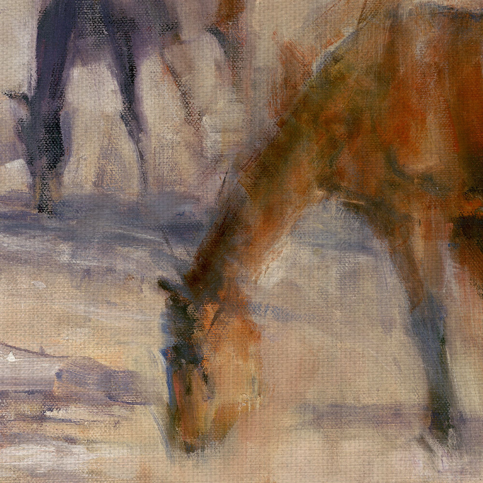 Masterpiece Art Gallery Kentucky Morning Grazing Horses 3 by Valtcho Tonov Canvas Art Print 24" x 36"