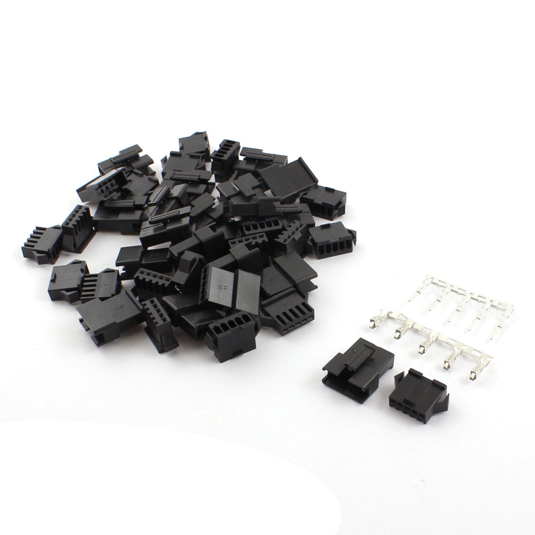 500 Pieces 2.5mm Pitch JST 2.5mm Pitch Male and Female Pin Header SM JST Connector Kit 4 Pin Housing JST Adapter Cable Connector Socket Male and Female JST SM Crimp DIP Kit.