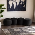 thumbnail image 2 of Meridian Furniture Apollo Black Velvet Bench, 2 of 10