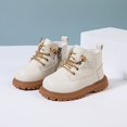 thumbnail image 1 of SNNROO Trendy Cool Solid Color Boots With Side Zipper For Baby Boys  Wear-resistant Non-slip Boots For Spring And Autumn, 1 of 6