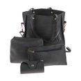 thumbnail image 4 of Bolsos de hombro para mujer Yinane 4 piezas PU Gris oscuro, 4 of 8