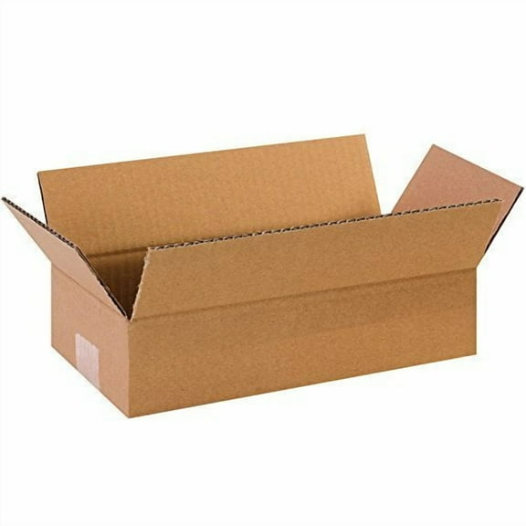 BOX USA 25 Pack of Long Corrugated Cardboard Boxes, 12" L x 6" W x 3" H, Kraft, Shipping, Packing and Moving