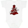 thumbnail image 3 of Inktastic Red Buffalo Plaid Christmas Tree Boys or Girls Baby Bodysuit, 3 of 5