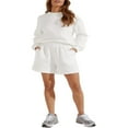 thumbnail image 5 of PENGXIANG Women Solid Color Shorts Casual Style Pants with Slant Pockets, 5 of 5