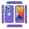 thumbnail image 2 of TakFox Case For Apple iPhone 14/14 Pro/14 Plus/14 Pro Max,Full-Body Shockproof Protection Heavy Duty Armor Shock Absorption Rubber Rugged Bumper Cover,Purple, 2 of 8