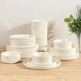 thumbnail image 1 of Juego de vajilla TheTerra de 24 piezas, porcelana beige para 8 personas, 1 of 7