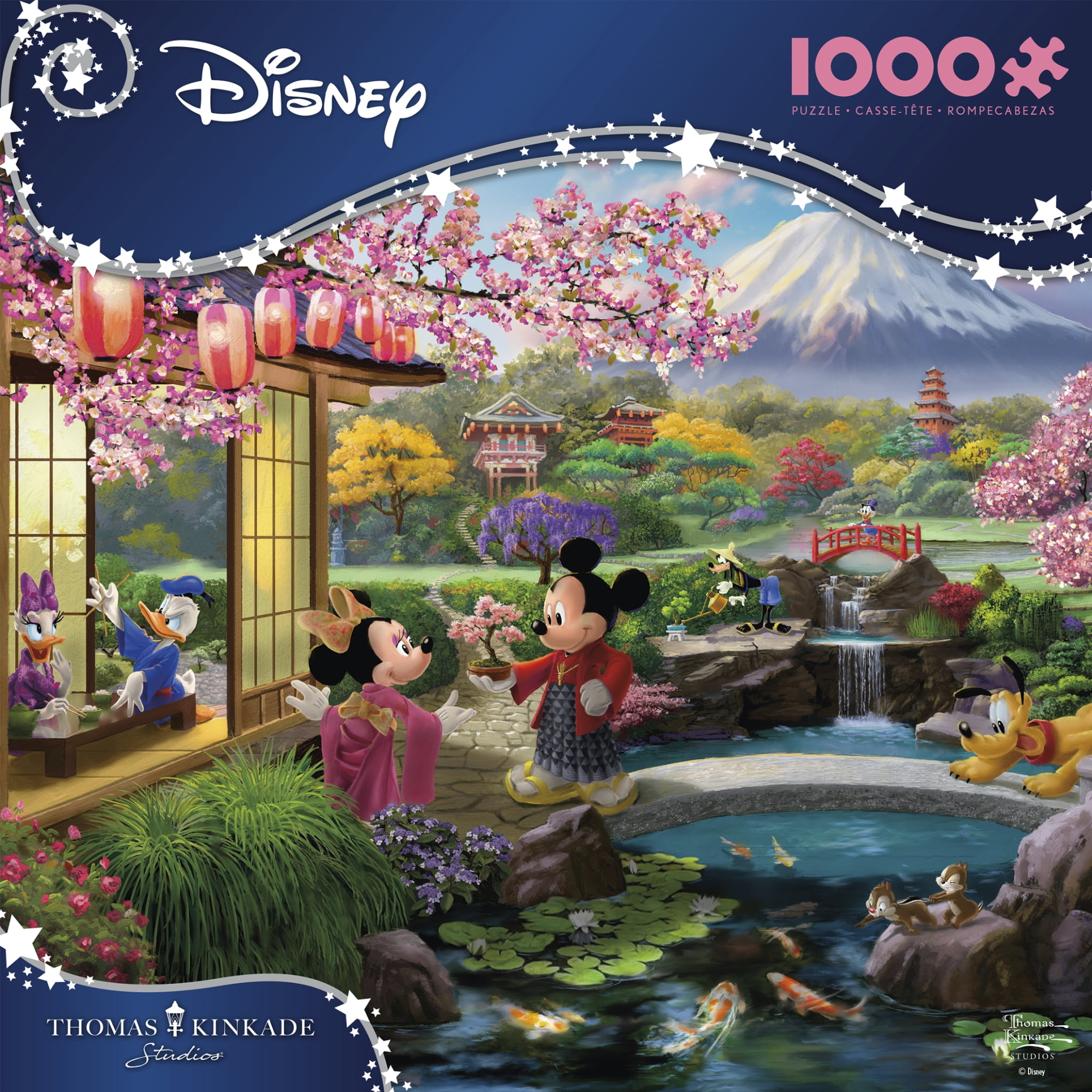Ceaco Thomas Kinkade Mickey and Minnie in Japan 1000-Puzzle à pièces emboîtables pour adultes de tous âges 14+