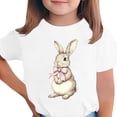 thumbnail image 1 of Manga Corta Crop Top para Niños Niños Pascua Impresa Gráfica Tee Cuello Redondo Casual Versátil 3-14 Años, 1 of 5
