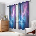 thumbnail image 2 of Yayeee Window Curtains Set of 2 for Living Room Light Filtering 63"x42", Galaxy Pattern, 2 of 7