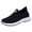 Navy, variant on XIMIN Women's Slip On Low Heel Sneakers Lightweight Breathable Casual Walking Running Gym Tennis Workout Shoes Non Slip Comfortable Arch Support Daily Footwear