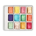thumbnail image 5 of Watercolor Paint Set under $5! CQCYD Pearlescent Solid Watercolor Paint Set, 12 Colors Non-Toxic Pigments for Watercolor Painting, Art Supplies for Beginners & Artists, Pearlescent Coloring Kit, 5 of 9