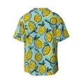 thumbnail image 2 of Wukai Lemon Men's Casual Short-Sleeve Button Down Shirt - Lightweight Summer Dress Shirt for Daily Wear-, 2 of 7