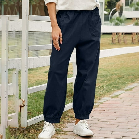 

AXXD Cargo Pants Women Autumn&Winter Elegant Girl Ladies Wide-Leg Paisley Maternity Waist Scrub Pants For Women Pants For Rollback