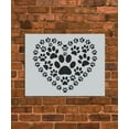 thumbnail image 2 of Puppy Paws in Heart Stencil, 2 of 2