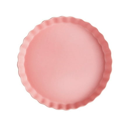 

Simple Sushi Plate Creative Ceramics Breakfast Dish Chic Italy Noodles Plate Household Tableware for Home Restaurant (Pink)