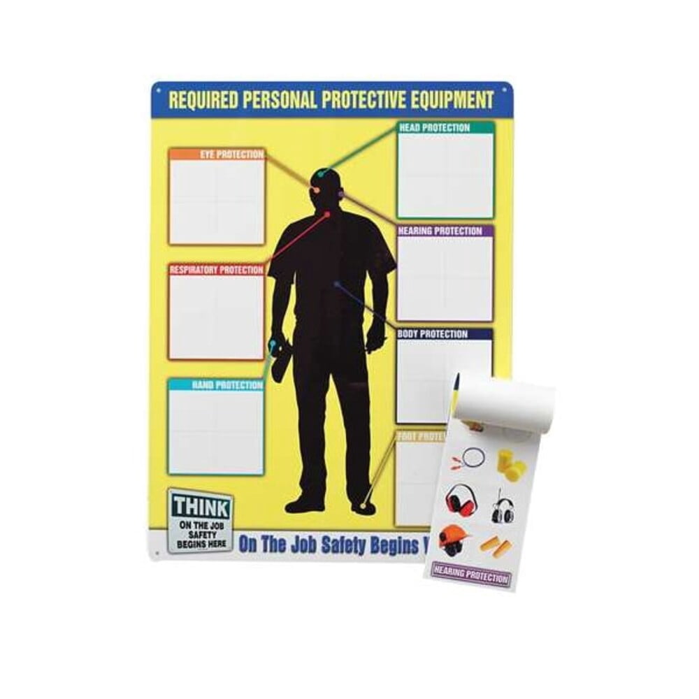 Chart, 24 in H x, 18 in W, Plastic PPE357