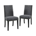 thumbnail image 3 of New Classic Furniture Crispin Solid Wood Dining Chair in Granite Gray (Set of 4), 3 of 7