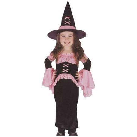 Morris costumes FW112761T Witch Pretty Pink Toddler