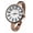 Rose-Gold, variant on Collections Women’s Japanese Quartz Big Face 36mm Watch with Mini Metal Cuff Bangle – Elegant Fashion Watch