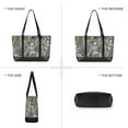 thumbnail image 6 of FORMRS Canvas Laptop Tote Bag for Women with 15.6" Computer Compartments Shoulder Handbag, Halloween Dancing Skeleton, 6 of 7