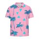 thumbnail image 4 of Blusa y camisa de manga corta con cuello vuelto para niños, camisa informal de manga corta con botones y solapa estampada para niños y niñas, parte superior de poliéster para niños, 4 of 7