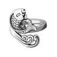 thumbnail image 4 of Matsuzay Anillo de tejer ajustable con lazo de ganchillo para mujer Tela de costura y artesanía No.01 Matsuzay HA002405-01, 4 of 6