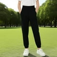thumbnail image 2 of Ashirexll Boys Sweatpants Solid Color Elastic Waist Side Pockets Sweatpants Sports Casual Pants for 2-12 Years, 2 of 6
