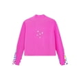 thumbnail image 5 of HULIJA Kids Girls Gym Workout Athletic Sport Jacket Zipper Sparkly Rhinestone Figure Ice Skating Hot Pink 6, 5 of 6
