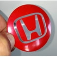 thumbnail image 2 of 4pcs 56mm Car Wheel Center Cover Emblem Sticker for Honda Type R Civic CRV5thFIT Accord City Prelude CR-VCR-ZCRX Jazz HRV Pilot S (Red For Honda), 2 of 2