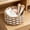 E, variant on Two-Tone Woven Desktop Storage Basket, Small Round Rope Organizer Bin, Decorative Snack Cosmetic Container for Vanity Bedroom Kitchen Countertop