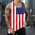 thumbnail image 5 of ZRBYWB Summer Tank Top Mens Summer Independence Day Printed Tank Tops Vest Sleeveless Top Vacation Funny Beach Vacation, 5 of 6
