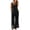 Black, variant on Sahpxhe Womens 2 Piece Linen Cotton Sets V Neck Sleeveless Button Down Tank Top Loose Pants Color Block Vacation Matching Outfit Black XXL
