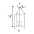 thumbnail image 4 of 30069CLBK-Maxim Lighting-Belfry - 3 Light Outdoor Pendant-25 Inches Tall and 13 Inches Wide, 4 of 5