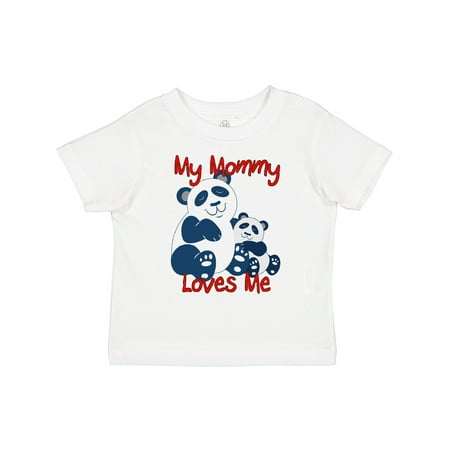 

Inktastic My Mommy Loves Me Panda Gift Toddler Boy or Toddler Girl T-Shirt