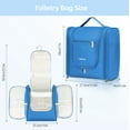 thumbnail image 7 of Toiletry Bag, Makeup Bag, Extra Large Toiletries Bag for Women and Men with Hanging Hook, Water-resistant Organizer Bag, Shower Bag for Essentials, Upgraded Blue, 7 of 7
